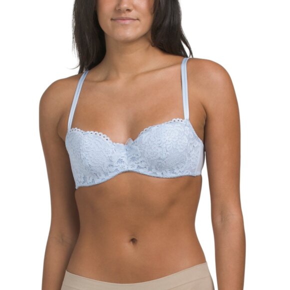 B. TEMPT'D BY WACOAL Heather Blue Ciao Bella Contour Bra - Picture 1 of 2